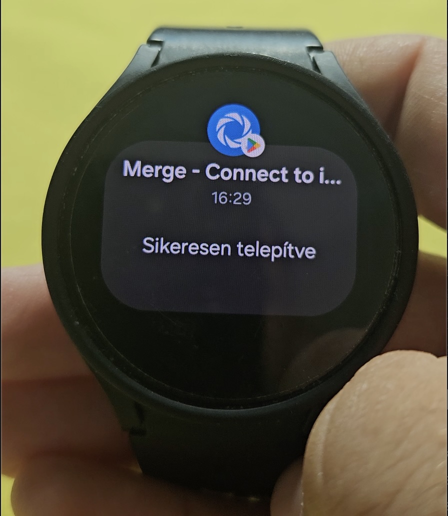Merge telepítése az órára