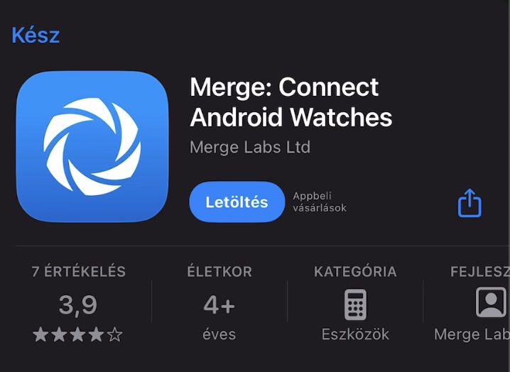 Merge telepítése az iPhone-ra